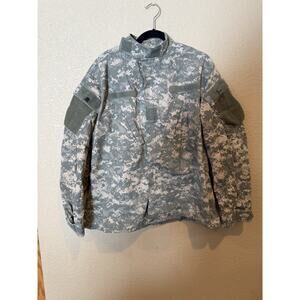 Digital Camo Jacket Mens Large Regular Combat Uniform Coat Army Military Work